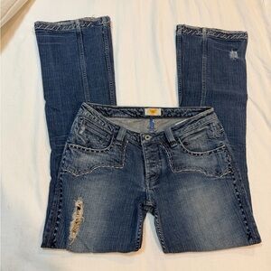 Antik Denim Dark Blue Straight Leg Jeans